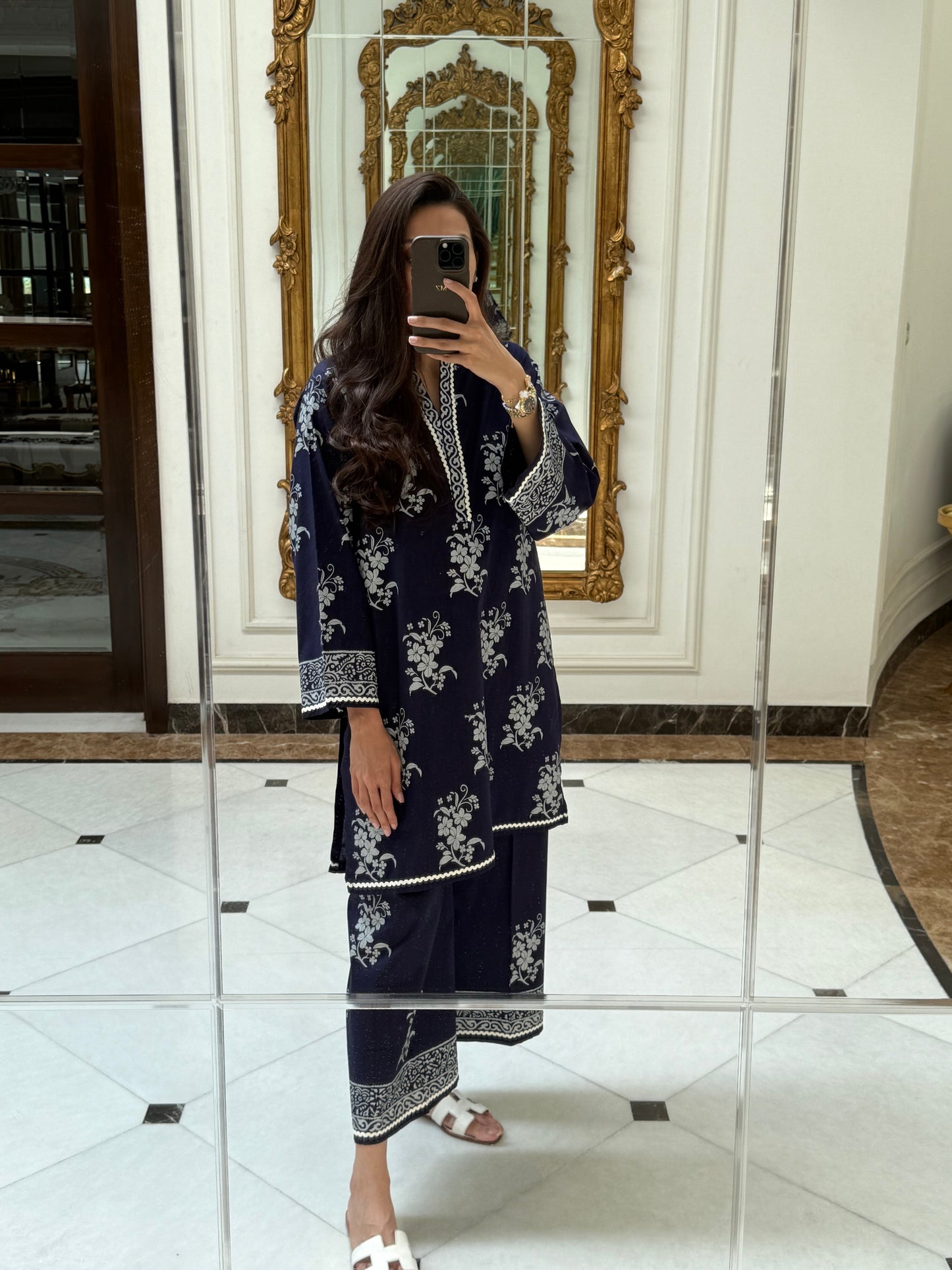 Navy Floral