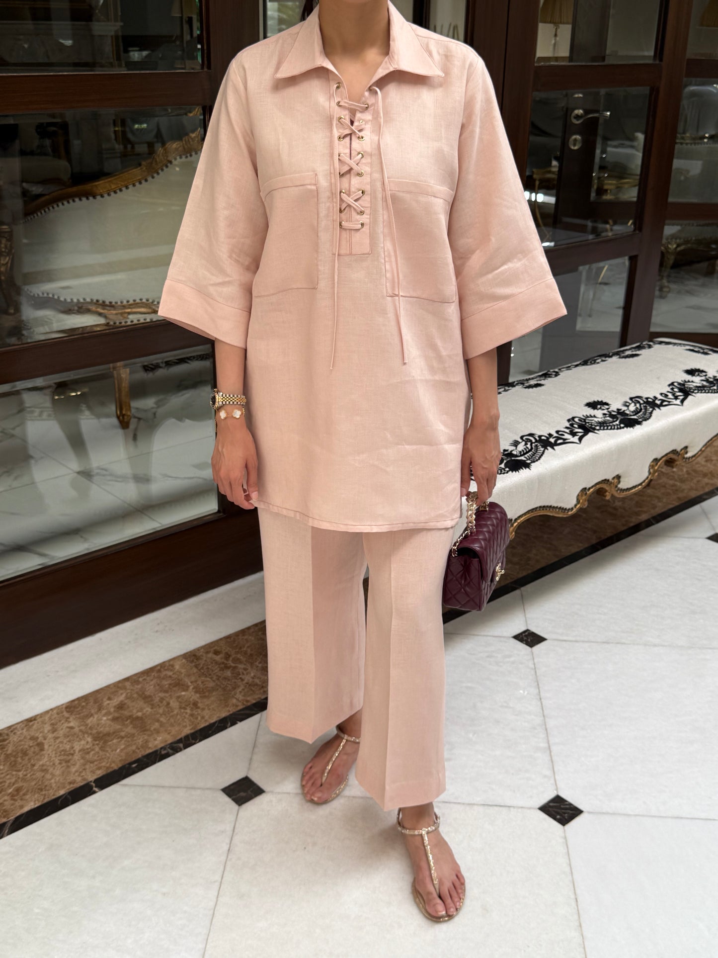 Pink Linen
